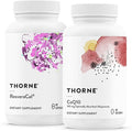 THORNE - Cellular Health Bundle - CoQ10 &amp NiaCel 400 - Support Energy Cellular Defense &amp Healthy Aging - 30 to 60 Servings