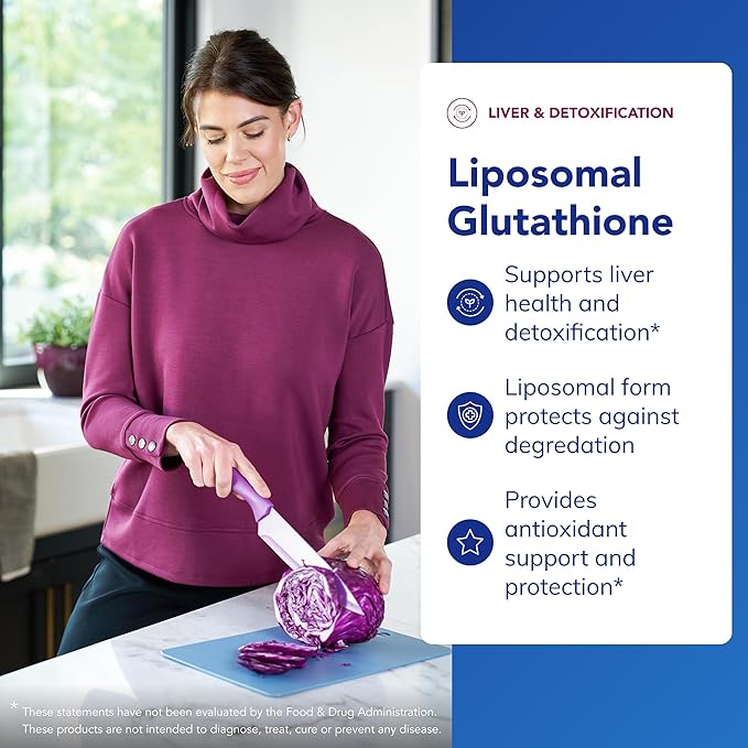 Pure Encapsulations Liposomal Glutathione - Immune Support &amp Liver Detox* - Antioxidant Protection - with Setria Glutathione - Non-GMO - 60 Softgel Capsules