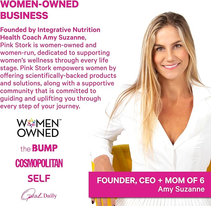 Pink Stork Premium Fertility Gummies | Fertility Supplements for Women with CoQ10 Myo-Inositol + Prenatal Vitamins | Conception Support | Hormone Balance for Women Ovarian Care - 60 Gummies