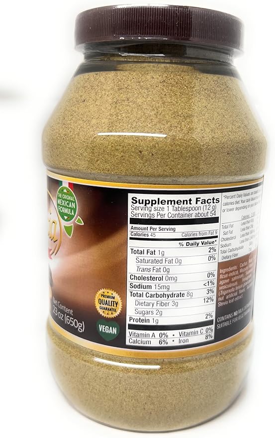 Natural Fiber Powder Pecan Flavor (23 Ounces Pecan - Nut)