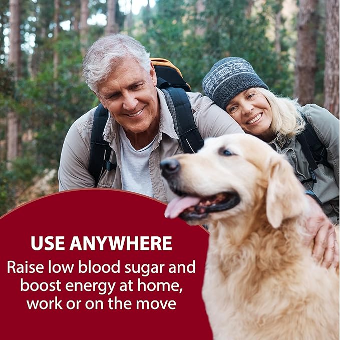 TRUEplus Glucose Tablets Chewable Cherry Chocolate Flavor 15g Fast-Acting Carbohydrates Dye Free Gluten Free No Fat Raise Low Blood Sugar and Boost Energy 50 Count 12 Bottles