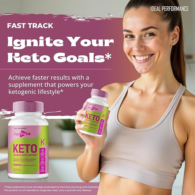 Fast Track Keto Capsules Fasttrack Advanced Formula Supplement Pills - Maximum Strength Fast Track Health and Wellness Capsules All Natural Keto Pills Fasttrack Keto Reviews (3 Pack)