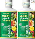 Life's Fortune Liquid Multivitamin for Adults Men &amp Women Teens – High Absorption Daily Vitamins – Trace Minerals Amino Acids Biotin L-Arginine – Tropical Flavor Sugar Free 32 oz (Pack of 2