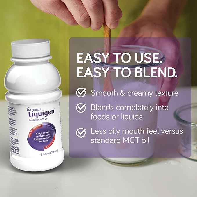 Liquigen - Emulsified MCT Oil - 8.5 Fl Oz Bottle (Case of 4)