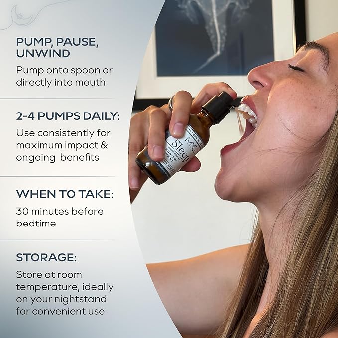 Sleep Liposomal Supplement with Low-Dose Liquid Melatonin Kids and Adults - Relaxation Aid Deep Restorative Sleep Support - Vegan and Clean - Advanced Absorption - Berry Flavor - 60 Pump Servings
