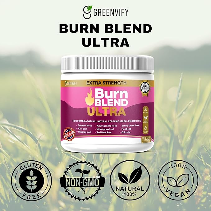 Extra Strength Burn Blend Powder All Natural &amp Organic Herbal Ingredients Vegan (1)