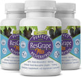 Perfect ResGrape Max 60 vegetable capsules per bottle(Pack of 3) ~ 99% Trans-Resveratrol &amp Muscadine Grape ~ Anti-Aging Supplement &amp Potent Antioxidant