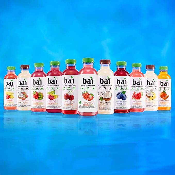 Bai Antioxidant Infused Water Beverage Costa Rica Clementine with Vitamin C and No Artificial Sweeteners 18 Fluid Ounce Bottle 12 Pack