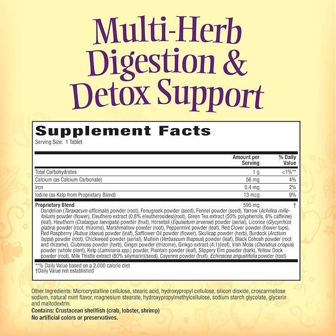 Nature's Secret Multi Herb Digestion and Detox Support Economy Diet Supplement 275 Count