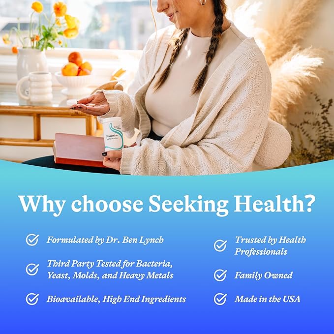 Seeking Health Histamine Nutrients - Seasonal Histamine Support Supplement with Vitamin B1 Zinc &amp Vitamin B3 - Aids Histamine Response - 60 Capsules