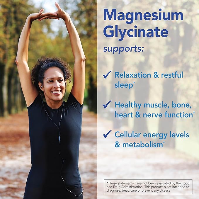 Patient One Magnesium Glycinate 200mg | Supplement to Support Energy Levels and Muscle and Heart Health* | Absorbable and Gentle Formula | 120 Capsules