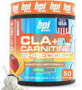 BPI Sports CLA + Carnitine Shredded - Convert Fat Cells Into Energy and Supports Lean Muscle Boost Metabolism - Non-Stimulant L-Carnitine Supplement - Tropical Mango (14.1 oz. / 50 Servings)