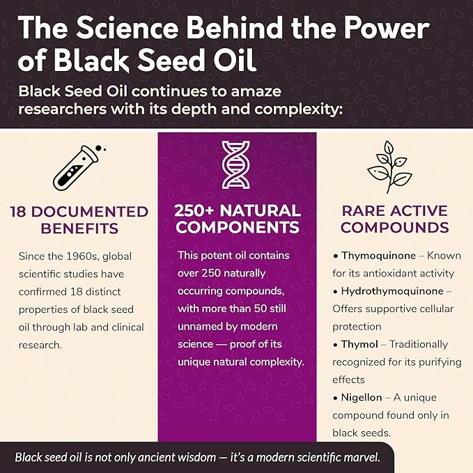 BioNatal Ethiopian Black Seed Oil 5oz Glass– Cold Pressed Nigella Sativa Producing Black Cumin Seed Oil Unrefined &amp Non-Filtered High TQ Up to 4.64% – Supports Immune System Digestion &amp Joi