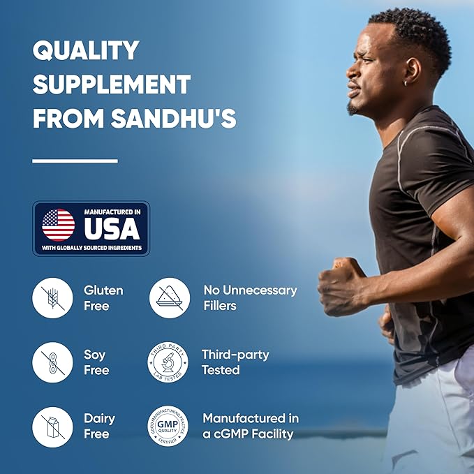 Sandhu's Zinc Supplement with Ionophores| Quercetin &amp Green Tea Extract for Superior Absorption and High Potency| 800mg Vegetarian Capsules 60 Count (Pack of 1)| Immune Support for Men &amp Women