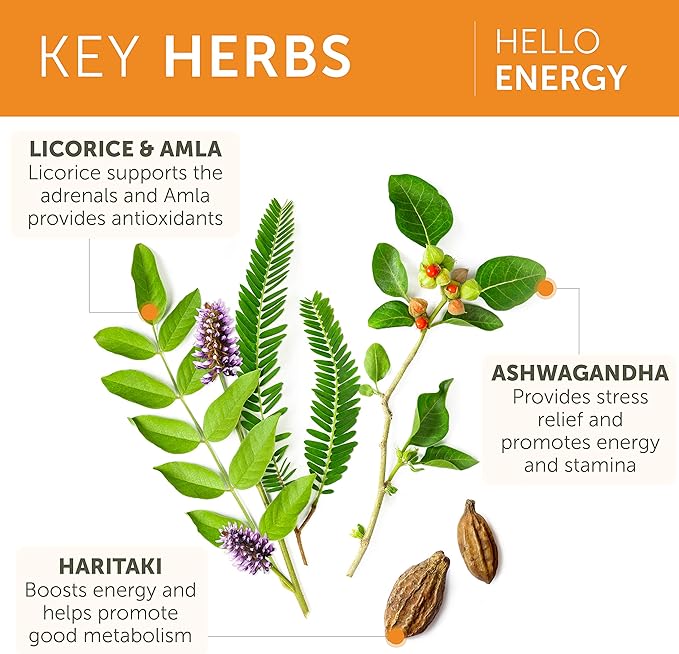 Himalaya Hello Energy with Ashwagandha for Adrenal Support &amp Daily Energy and &amp Ashwagandha +Immune with Vitamin C for Active Immune Support 60 Capsules Each - Bundle