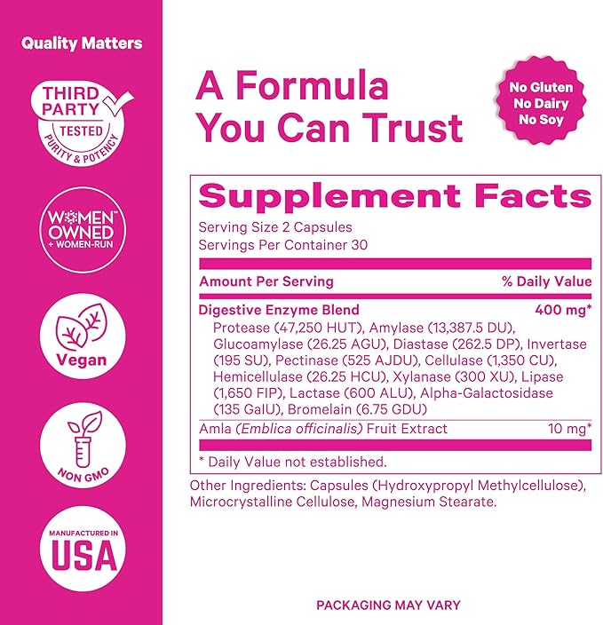 Pink Stork Digestive Health &amp Stress Support | Cortisol Complex with Adaptogens &amp Digestive Enzymes | Gut Energy Hormone &amp Mood Balance Support for Women