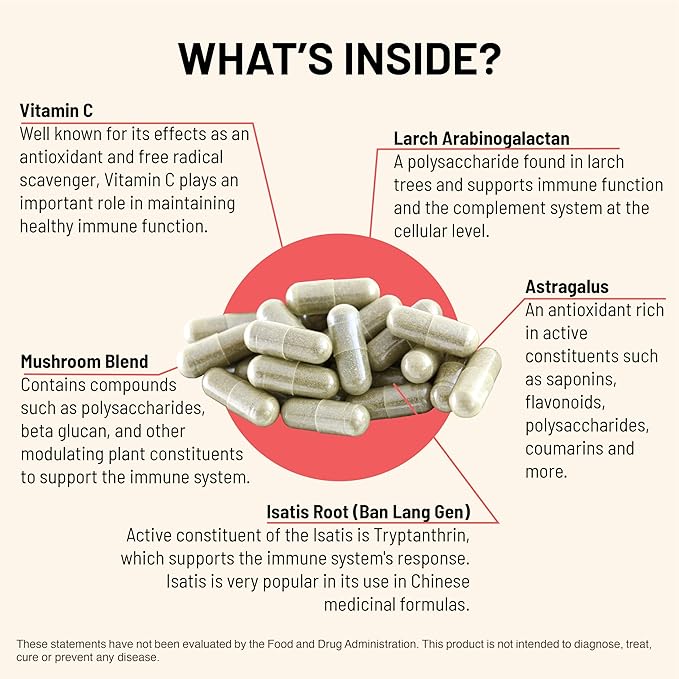 Mountain Peak Nutritionals Immuni-LT - Immune System &amp Whole Body Support Supplement - Power Packed Immune Booster Dynamic Immune Defense with Essential Vitamins &amp Minerals (60 Vegetarian Cap