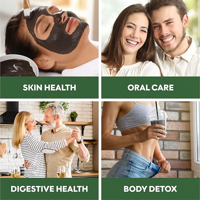 Pure Coconut Activated Charcoal Capsules - 180 Charcoal Pills Helps with Teeth Whitening Bloating and Body Cleansing. Non-GMO - Gluten Free Vegan
