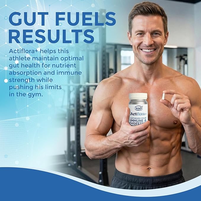 Kendy Actiflora Probiotic + Prebiotic &amp Synbiotic Capsules – Advanced Formula w/L. bulgaricus for Digestive Health &amp Gut Balance – 45 Billion CFU Daily Supplement – 200 Capsules (2 Packs)