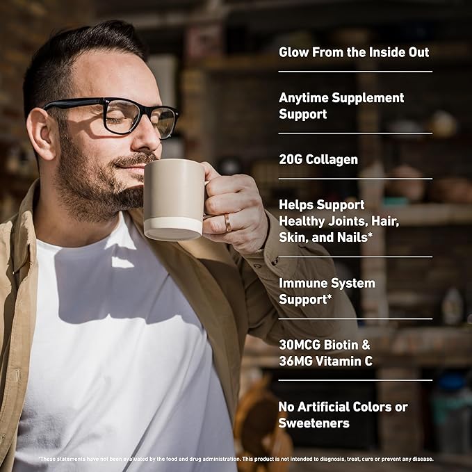 Isopure Collagen Peptides Powder Promotes Hair Nail Skin and Joint Health with Vitamin C and Biotin Unflavored 20g Collagen Peptides Per Serving 11.36 Oz 14 Servings (Packaging May Vary)