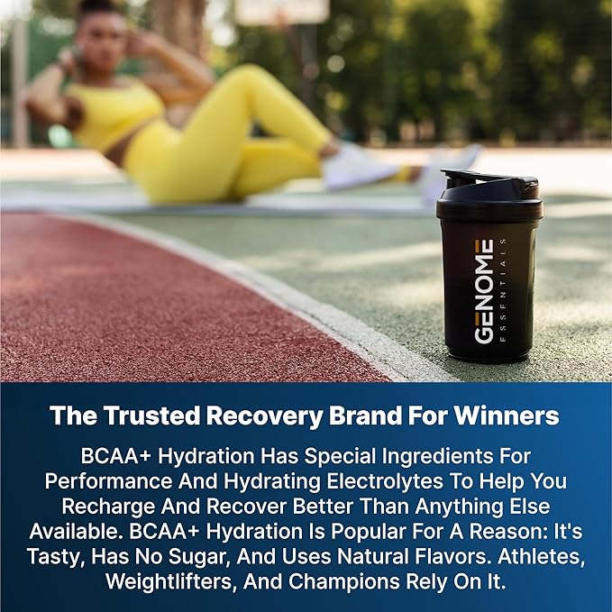 BCAA Powder + HYDRATION Electrolyte Formula | 7G BCAA 2.5G Electrolytes per Serving | Muscle Recovery &amp Support | Non-GMO Gluten Free Keto Friendly Zero Sugar | Natural Flavor | 30 Servings