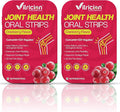 Joint Support Strips – 60 Strips – Fast-Dissolving Oral Supplement with Curcumin-D3 &amp AquaQ10 – Mobility &amp Flexibility Support for Men &amp Women – Cranberry Flavor