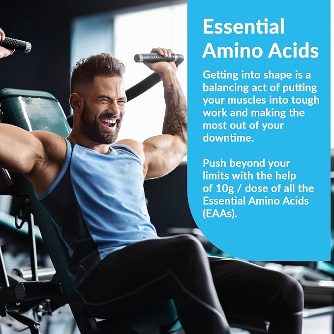 Granite Essential Amino Acids Powder Green Apple Flavor with 10g EAAs and 7g BCAAs Supports Muscle Recovery &amp Growth Soy-Free Gluten-Free (30 Servings)
