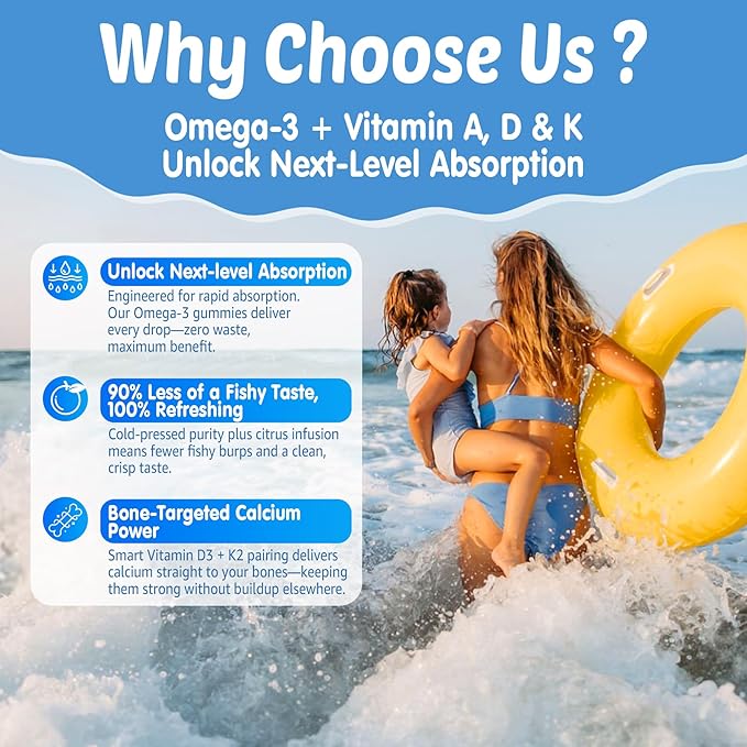 Kids Omega-3 Gummies 1 Pack Cod Liver Oil Gummies for Kids &amp Adults 2pack