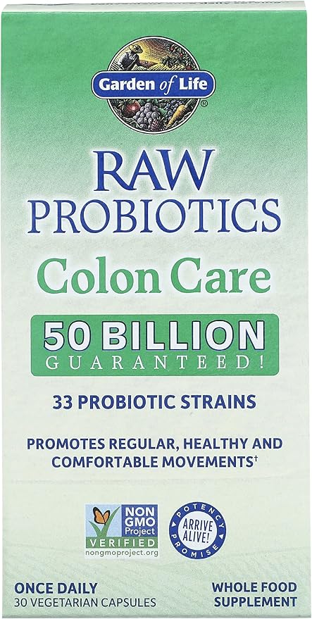 GARDEN OF LIFE Raw Colon Care Probiotics 30 Count 30 CT