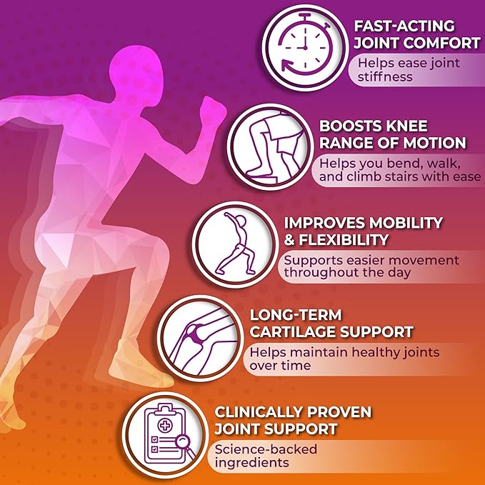 Joint Support Supplement with UC-II® &amp TamaFlex® – Undenatured Type II Collagen Turmeric &amp Tamarind for Joint Health Flexibility &amp Mobility – Natural Cartilage Support – Glucosamine-Free