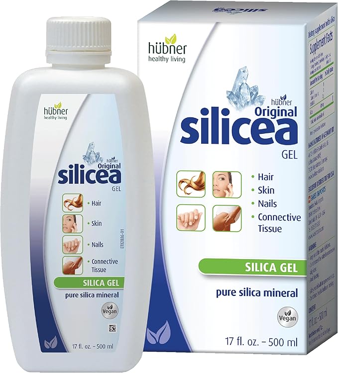 Hubner Original Silicea Gel 17 fl oz / 500 ml for Hair Skin Nails and Connective Tissue Pure Colloidal Silica Gel Formula No Additives or Preservatives