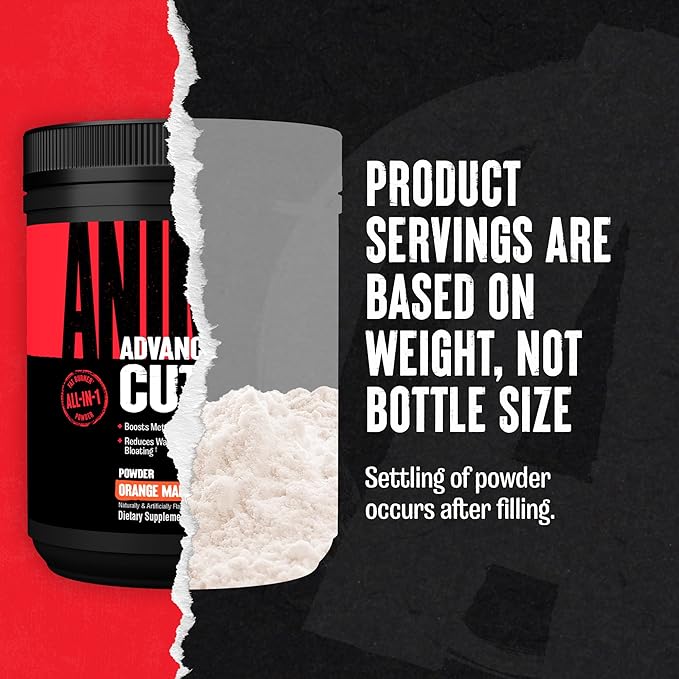 Animal Cuts Thermogenic Fat Burner Powder - Weight Loss for Women and Men for Metabolism Energy Focus and Nootropic Brain Support with Ketones Appetite Suppressant - Orange Mango Flavor