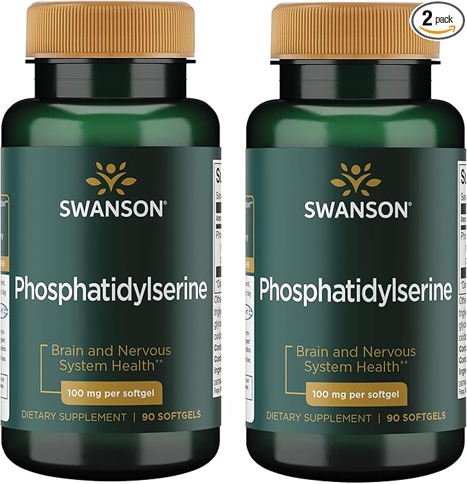 Swanson Phosphatidylserine 100 mg 90 Sgels (2 Pack)