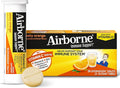 Vitamin C 1000mg (per serving) - Airborne Zesty Orange Effervescent Tablets (36 count in a box) Gluten-Free Immune Support Supplement With Vitamins A C E ZINC Selenium Echinacea &amp Ginger