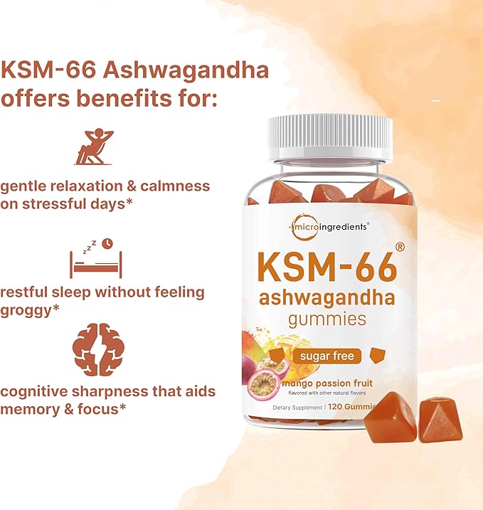 Micro Ingredients Pumpkin Seed Oil with Saw Palmetto 3000mg Softgels &amp KSM-66 Ashwagandha Gummies 300mg | 2 Pack | Retains Essential Fatty Acids &amp Phytosterols | Sugar Free Mango Passion Frui