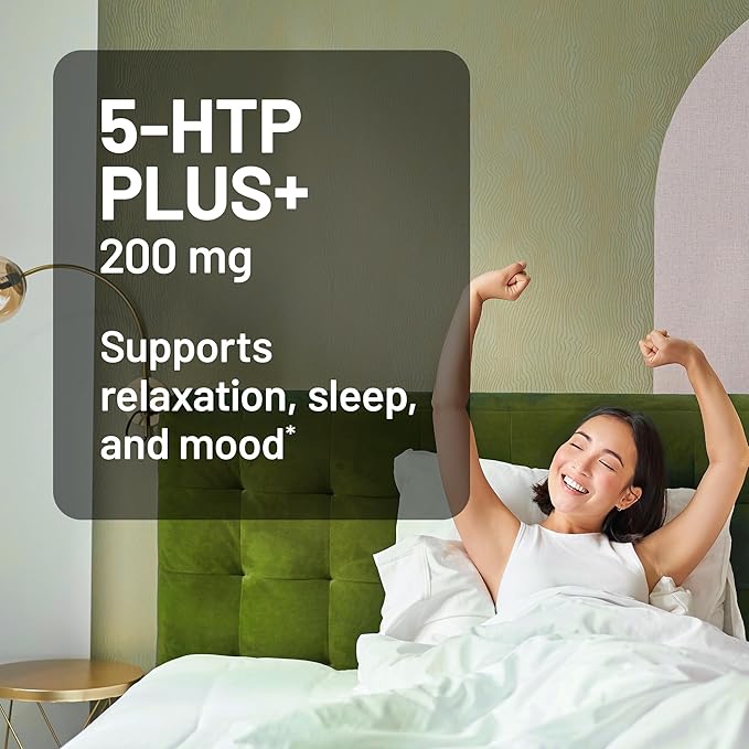 NatureWise (Pack of 2) CoQ10 100mg + Black Pepper High Absorption - 30 Softgels[30-Day Supply] + [1] 5-HTP 200mg + Vitamin B6 - Non-GMO Vegan - 60 Capsules[60-Day Supply]