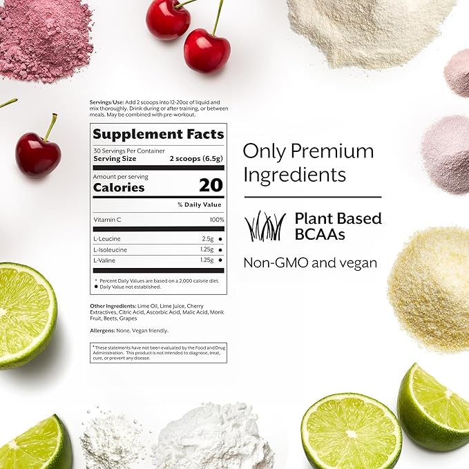 Promix Nutrition BCAA Powder With Essential Amino Acids Cherry Limeade