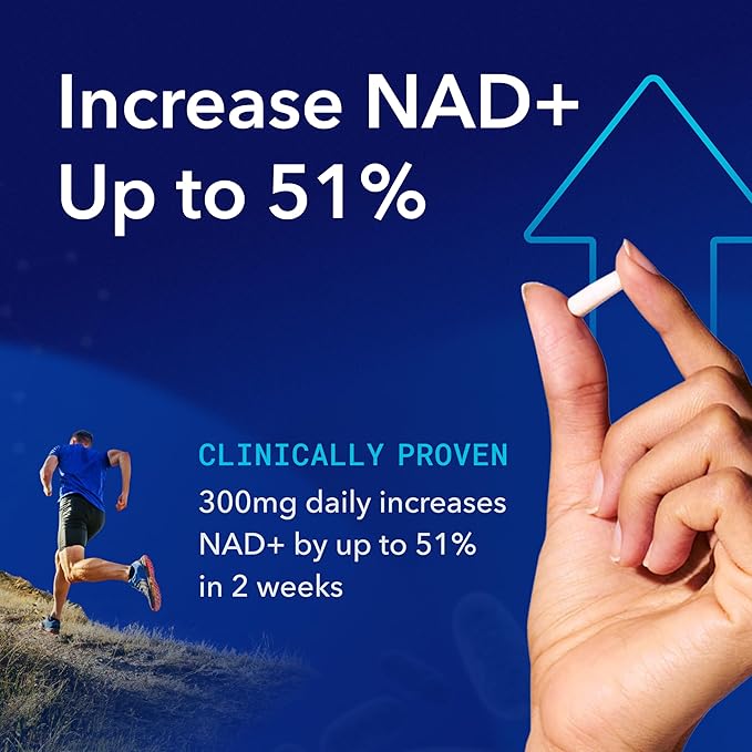 TRU NIAGEN Patented NAD Supplement for Brain Function Anti Aging &amp Cell Regeneration 300mg Niagen 90 Servings | Supports Cellular Energy Muscle | Nicotinamide Riboside (NR) Take 1 Daily | 1 Bo