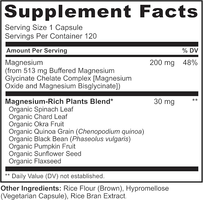 NATURELO Probiotics for Digestive Health - 60 Vegetarian Capsules and Magnesium Glycinate Chelate Complex - 120 Capsules Bundle