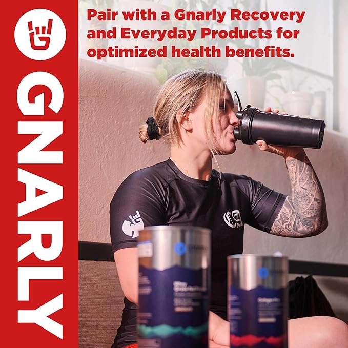 Gnarly Nutrition Essential Aminos Powder Berry Lemonade – Pre-Workout Amino Acids – NSF Contents Certified – Supplement to Support and Rebuild Muscle – Berry Lemonade Caffeine Free 10.58 oz