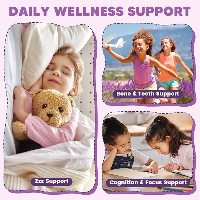 Magnesium Gummies for Kids &amp Adults - 400/200mg Magnesium Glycinate with L-Theanine Chamomile D3 &amp K2 Kids Sleep Gummies Melatonin Free for Zzz &amp Relax Cognition - Sugar Free 60 C