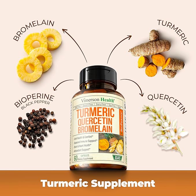 Quercetin with Bromelain &amp Turmeric Curcumin &amp Complete Multivitamin for Women