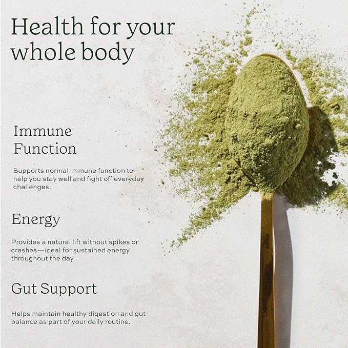 Aduna Organic Super Greens Blend | 100% Natural Superfood Powder for Immune Support &amp Energy | Stir-in Blend with 10+ Superfoods Moringa &amp More | Vegan Powder for Smoothies Shakes &amp Yogh