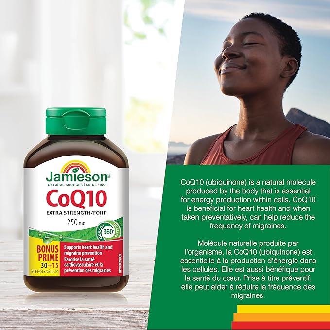 Jamieson CoQ10 250mg High Potency 30+15Sgels