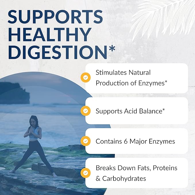 Equilife Daily Digestive Enzyme Supplement with Bromelain Lactase and Lipase Supports Digestion of Protein Fiber Carbs and Fats Gluten Free Vegan Non-GMO 90 Capsules