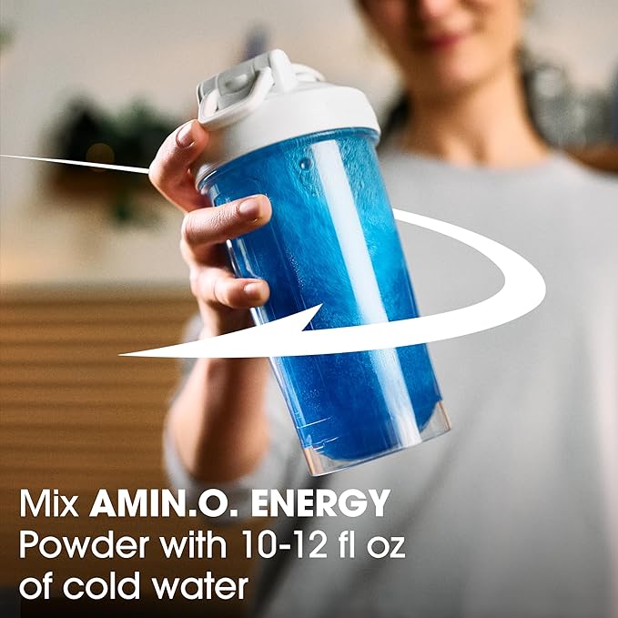 Optimum Nutrition Amino Energy - Pre Workout with Green Tea BCAA Amino Acids Keto Friendly Green Coffee Extract Energy Powder - Blue Raspberry 65 Servings (Packaging May Vary)
