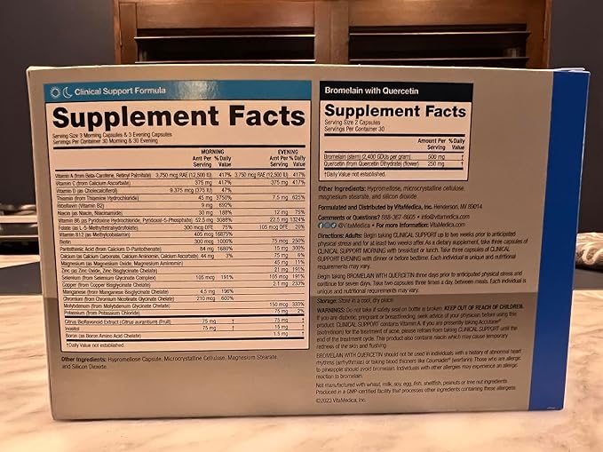 VitaMedica | Recovery Support Program | Natural Post Surgery Support Supplements | Clinical Support| Bromelain with Quercetin | Arnica Montana | Vitamin A Vitamin C Zinc | Gluten Free | Made in USA