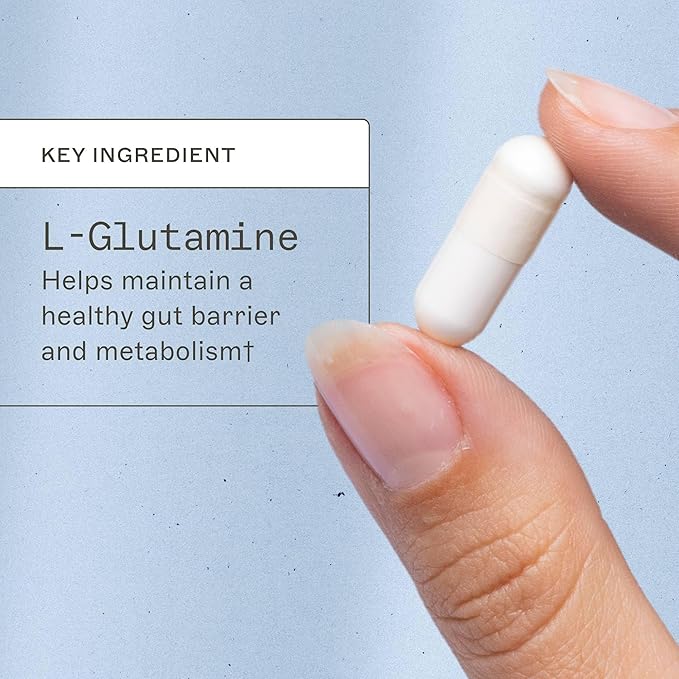 Amy Myers MD L-Glutamine Capsules - Digestion Supplement to Aid Healthy Gut Barrier - Supports Muscle Recovery &amp Aids Against Sweet Cravings - Formula for Immune Health - 120 Capsules (60 Capsules