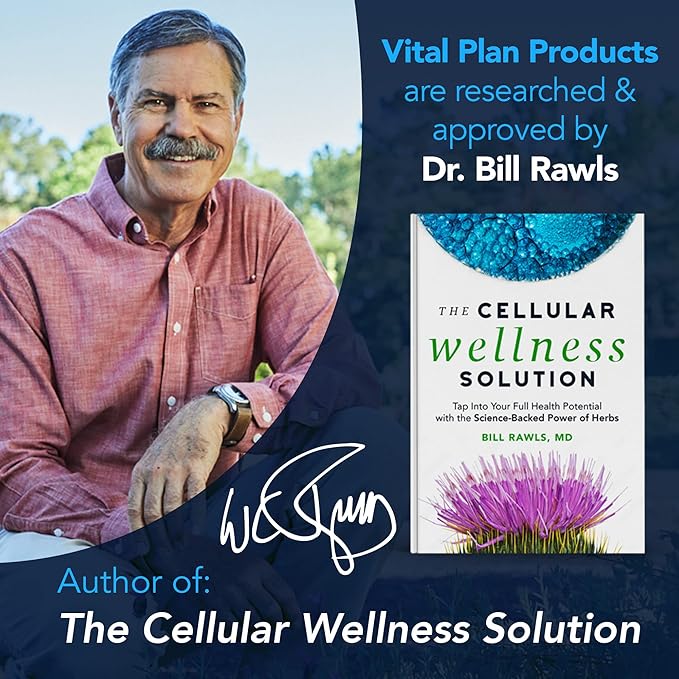 Vital Plan HPA Balance Adrenal Supplement by Dr. Bill Rawls - Adrenal Mood &amp Hormone Support for Women &amp Men w/Sensoril® Ashwagandha Relora &amp L-Theanine
