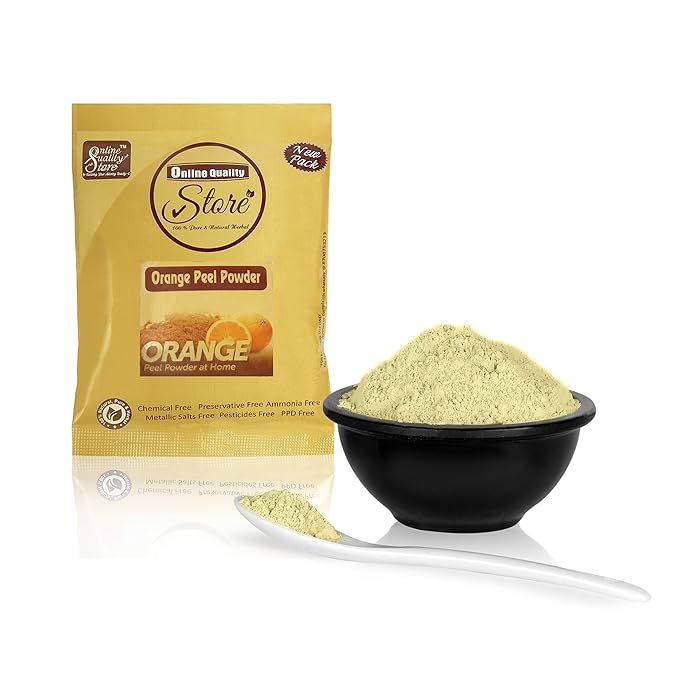 Online Quality Store Combo of Activated Charcoal Powder 50 Grams with Orange peel Powder 50 Grams and Multani Mitti Powder 50 grams for Face Pack for Glowing Skin and Pimples- 150 gms